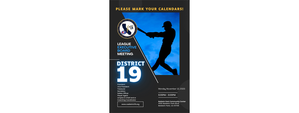 League Executive Board Meeting